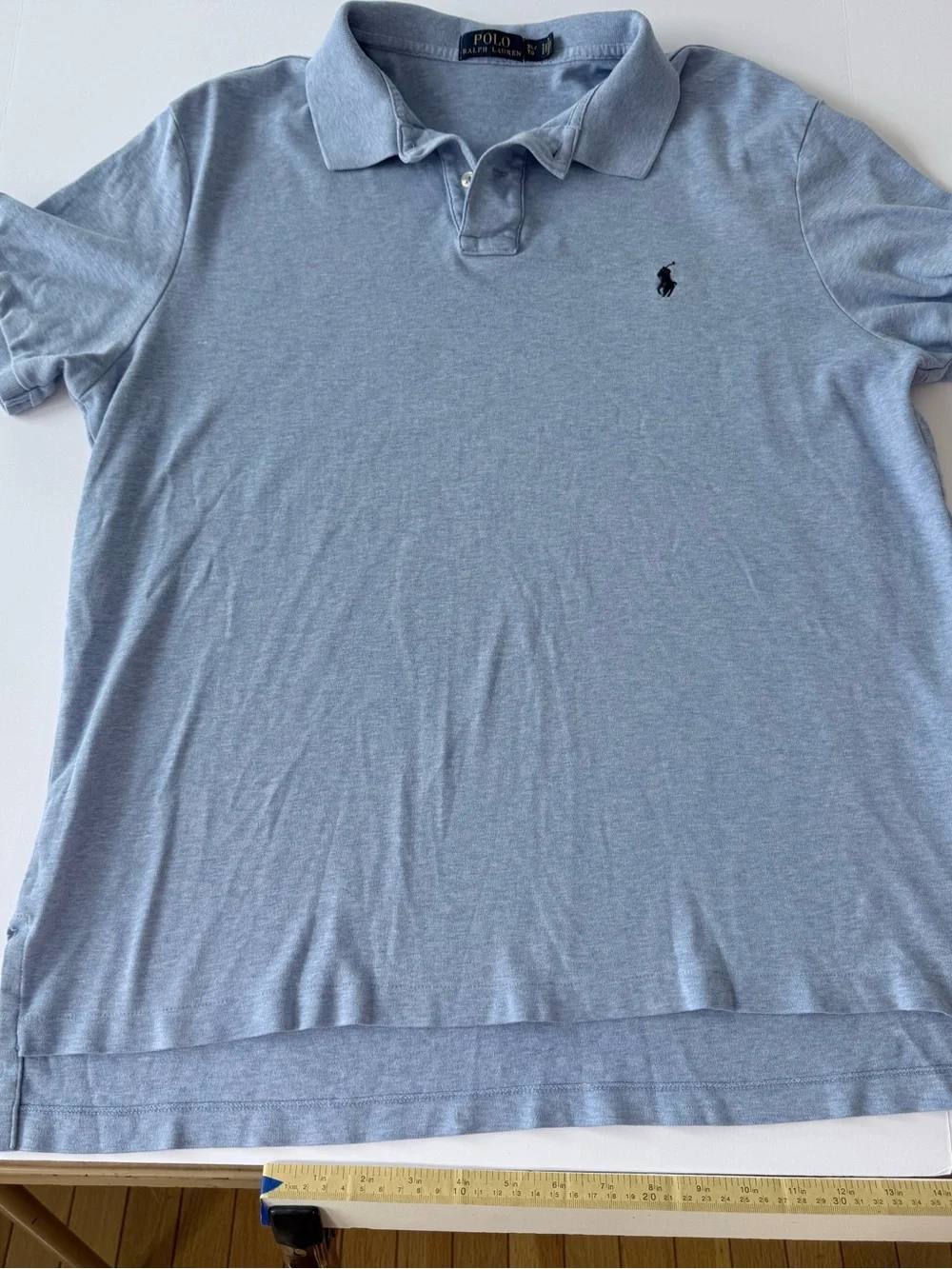 Polo Ralph Lauren Men’s XL Blue Cotton Mesh Polo Shirt